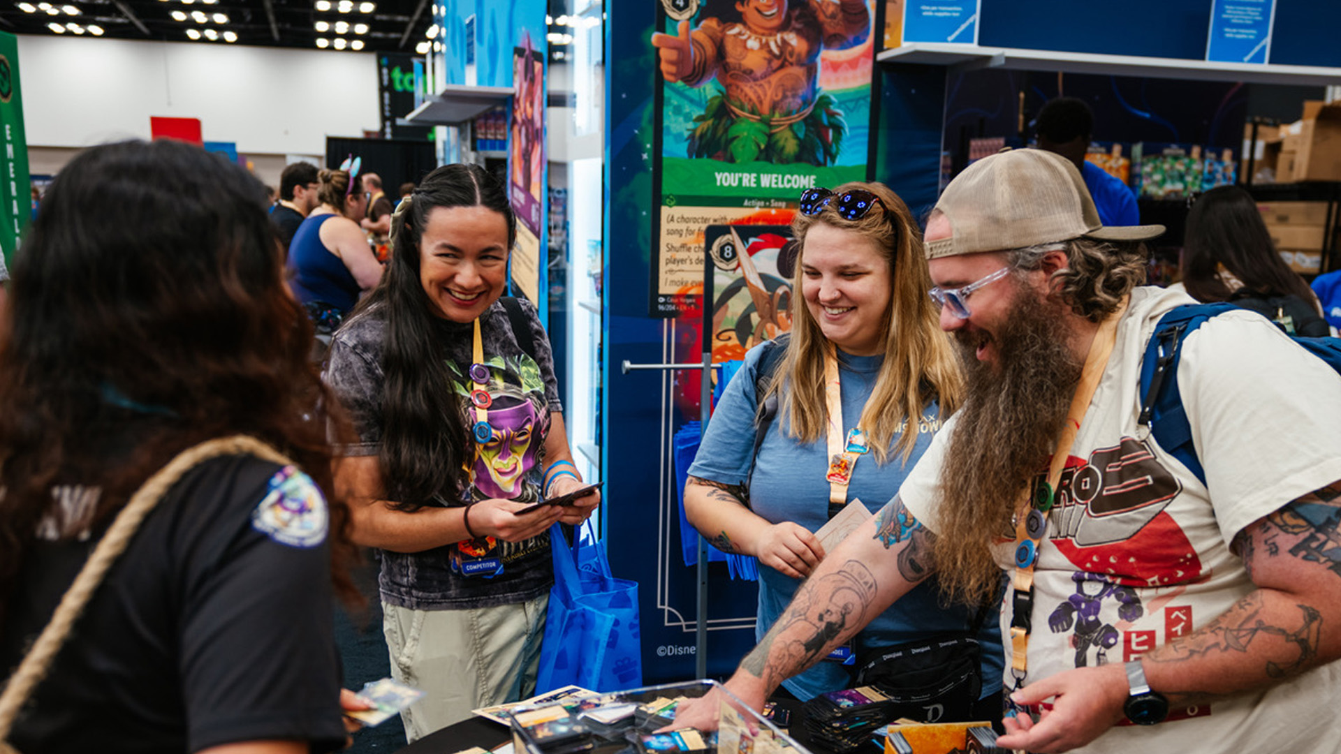 Disney Lorcana fans trading cards