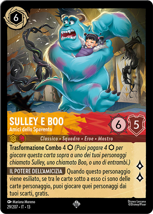 Sulley & Boo duo card