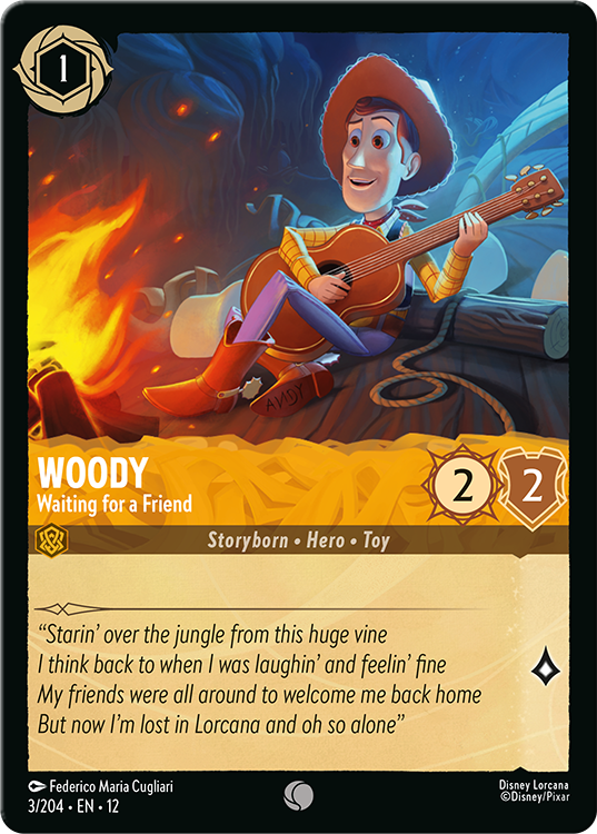 Woody – Waiting for a Friend Disney Lorcana TCG