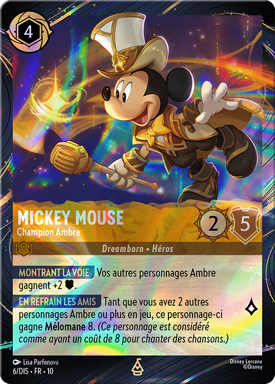Mickey Mouse – Champion Ambre