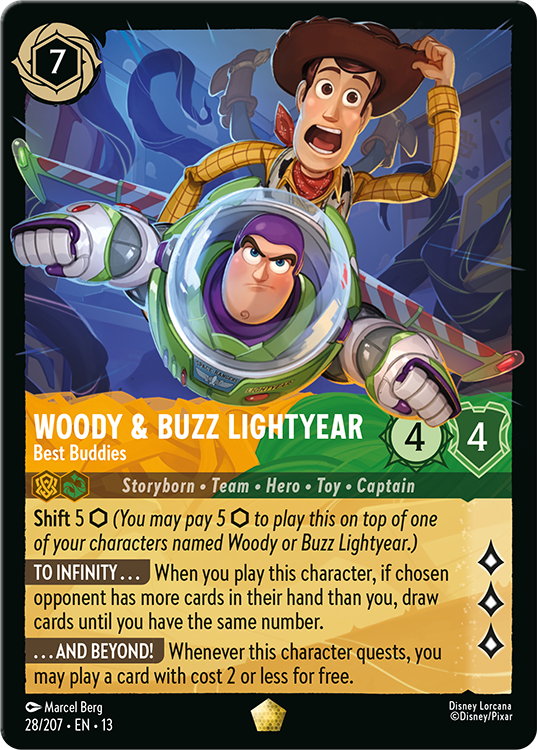 Woody & Buzz Lightyear - Duo Card