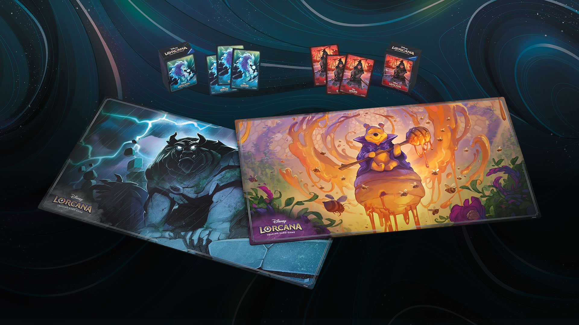 Image of playmats/sleeves/deckboxes