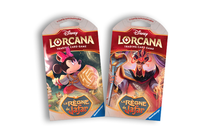 Two packs of Disney Lorcana cards