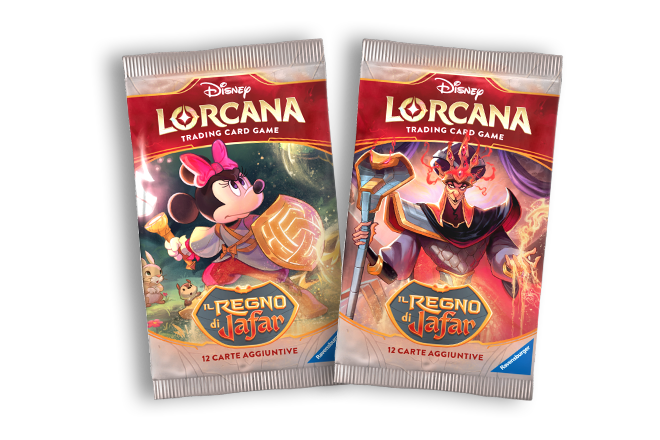 Two packs of Disney Lorcana cards