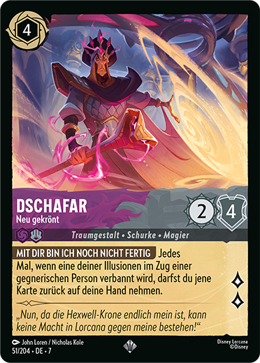 Jafar - Neu gekrönt card from the Disney Lorcana Trading Card Game