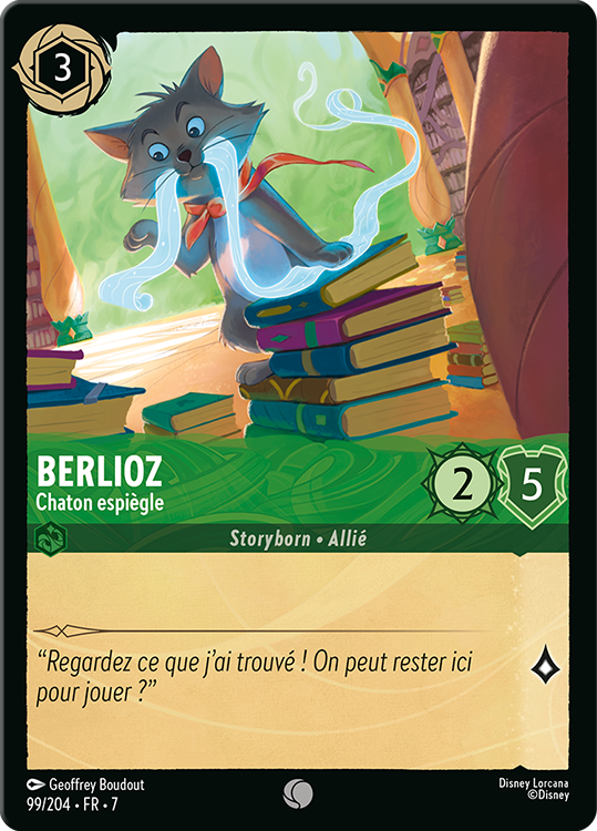Berlioz - Chaton espiègle card from the Disney Lorcana Trading Card Game