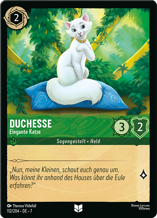 Duchesse - Elegante Katze card from the Disney Lorcana Trading Card Game