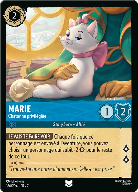 Marie - Chatonne privilégiée card from the Disney Lorcana Trading Card Game