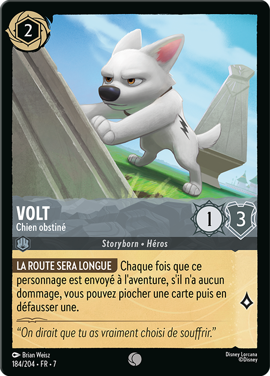 Volt - Chien obstiné card from the Disney Lorcana Trading Card Game