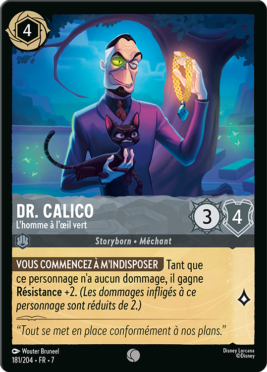 Dr. Calico - L'homme à l'œil vert from the Disney Lorcana Trading Card Game