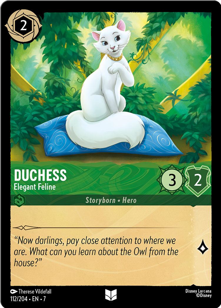 Duchess - Elegant Feline card from the Disney Lorcana Trading Card Game
