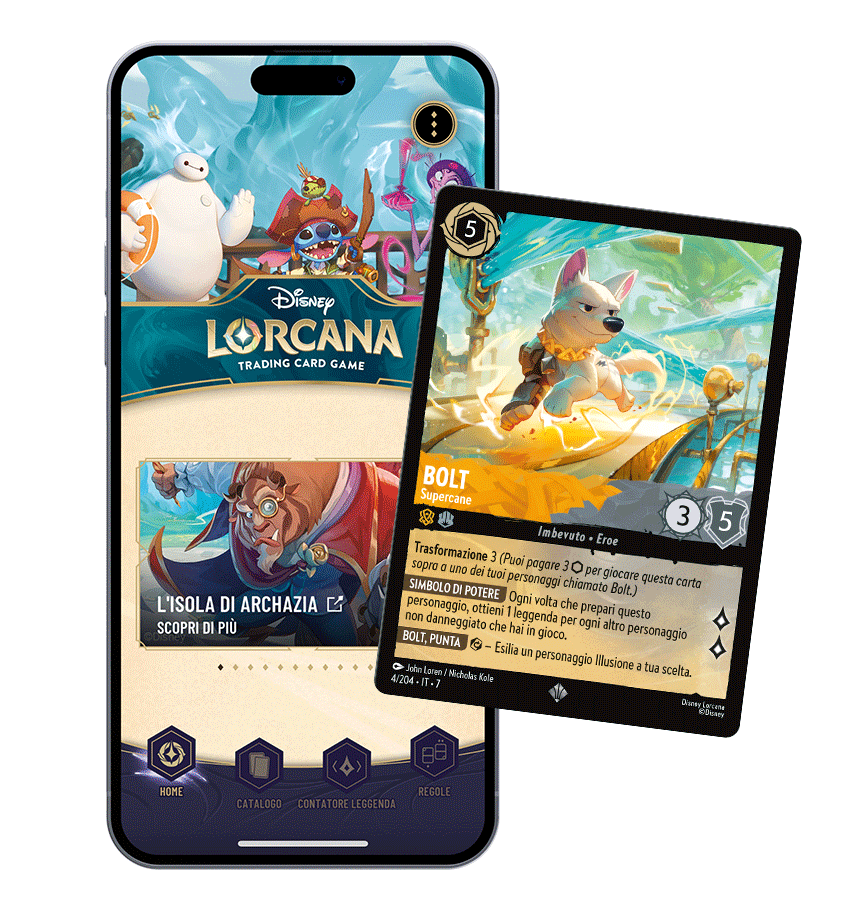 Immagine dell'app Disney Lorcana su un telefono