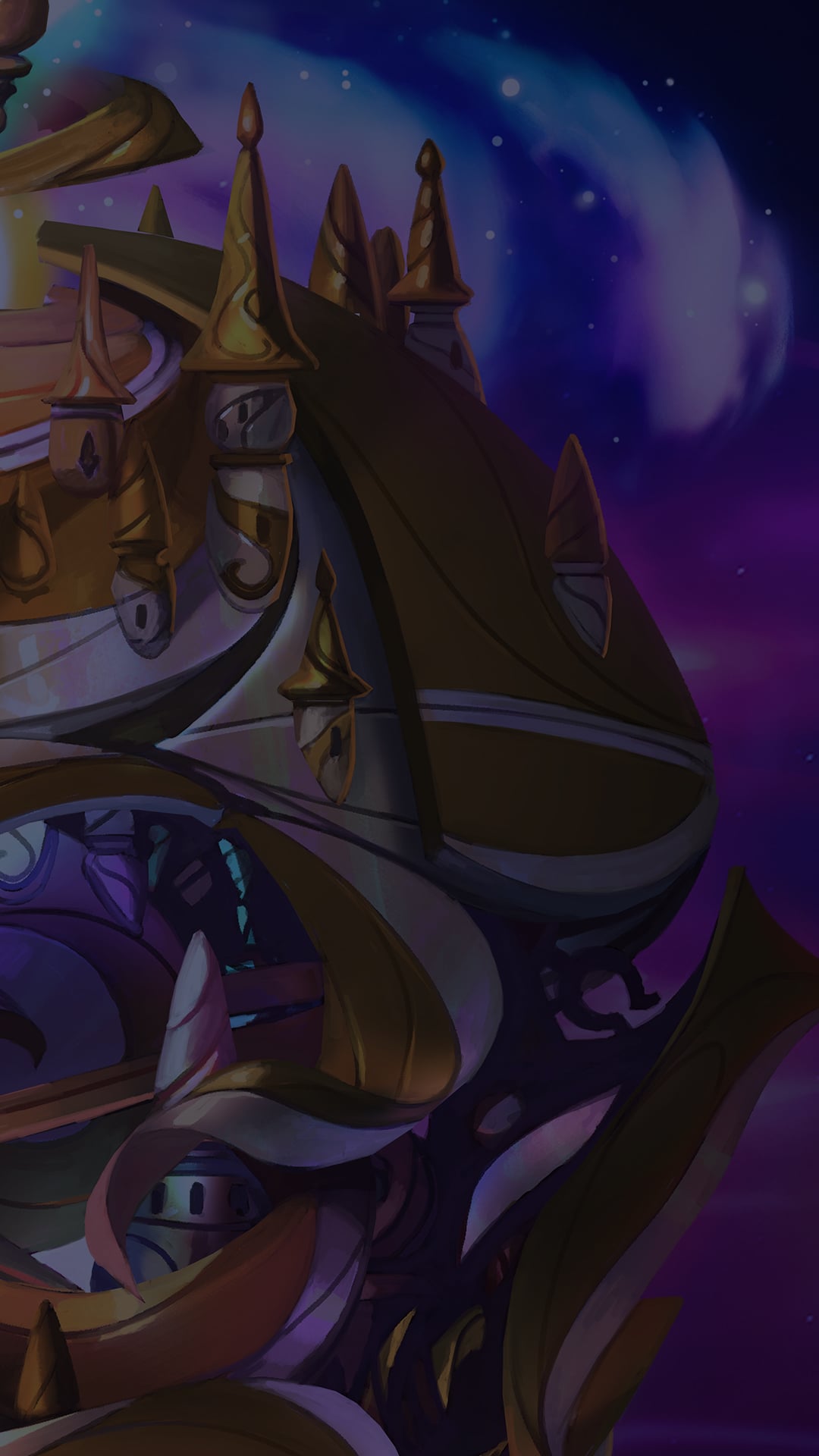 Image of the Disney Lorcana TCG illuminary amid a nebula of purples and blues