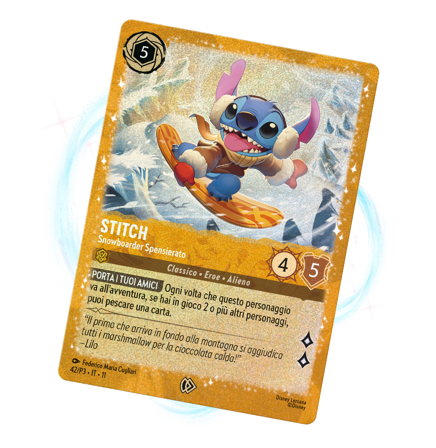 Stitch carta Disney Lorcana