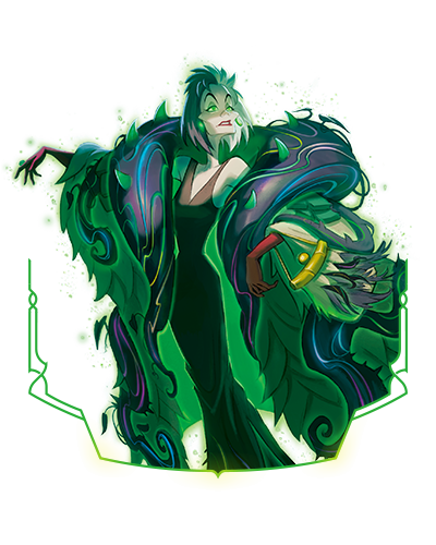 Cruella d’Enfer créée par la Plante dans Lorcana Équipe Miel à la rescousse