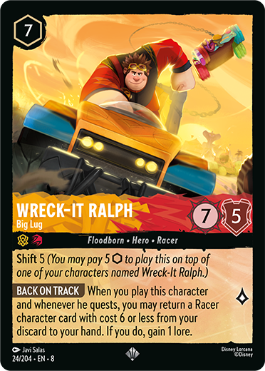Image of Wreck It Ralph card - Big Lug