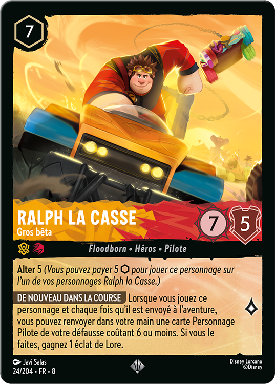 Image of Wreck It Ralph card - Big Lug