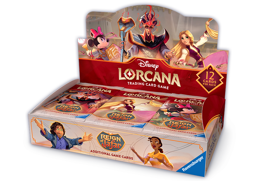 Image of booster box of Disney Lorcana Reign of Jafar