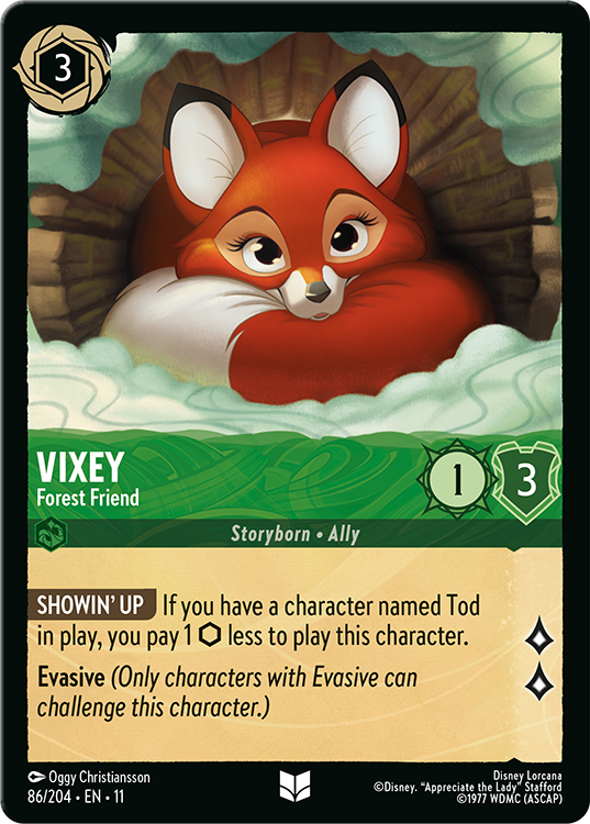 Disney Lorcana Vixey Forest Friend