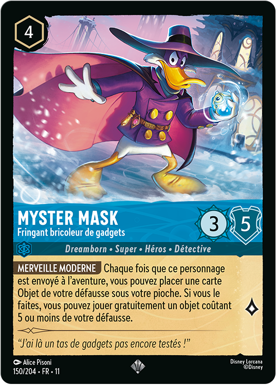 Darkwing Duck - Dashing Gadgeter TCG Card from Disney Lorcana's Winterspell