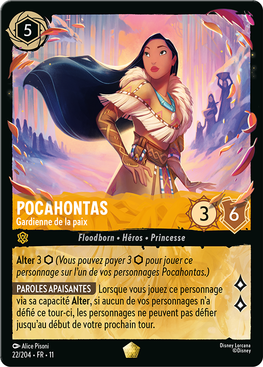 Disney's Lorcana TCG Pocahontas Peacekeeper