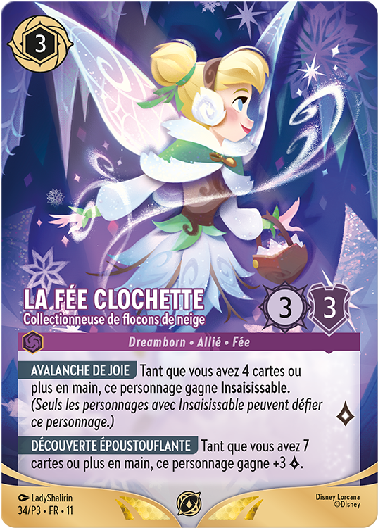 La Fée Clochette -  Collectionneuse de flocons de neige