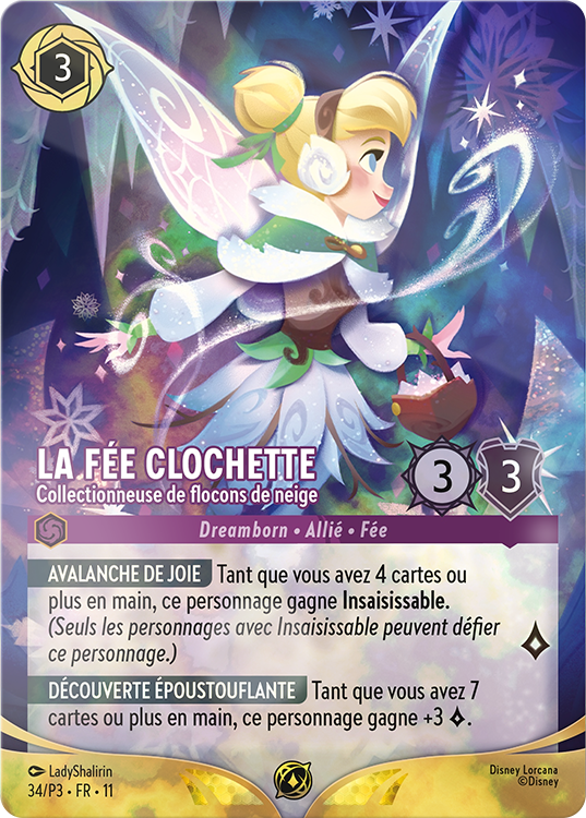 La Fée Clochette - Collectionneuse de flocons de neige version foil