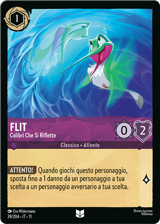 Disney's Lorcana TCG Flit Reflective Hummingbird
