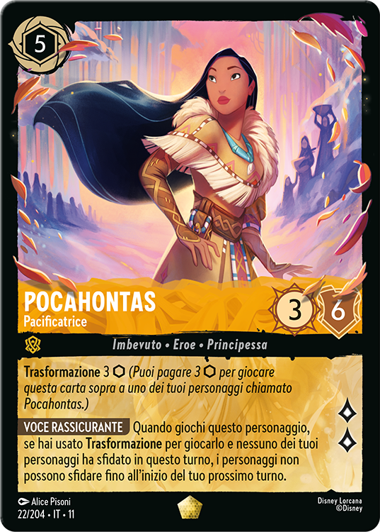 Disney's Lorcana TCG Pocahontas Peacekeeper