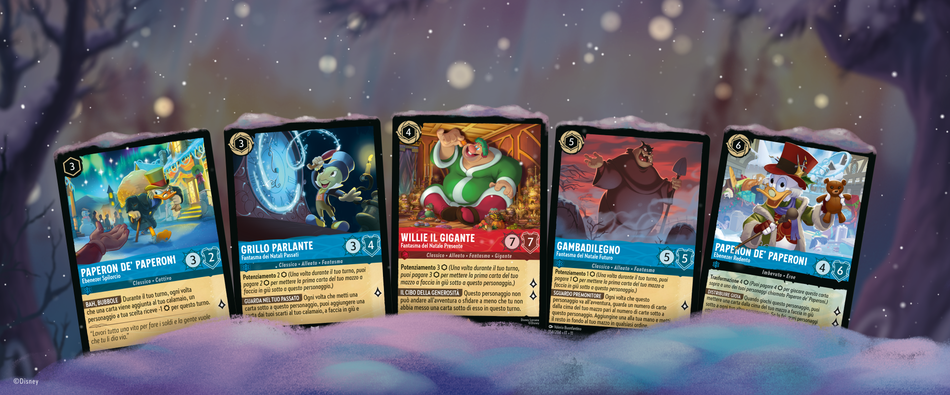 Mickey's Christmas Carol card reveal