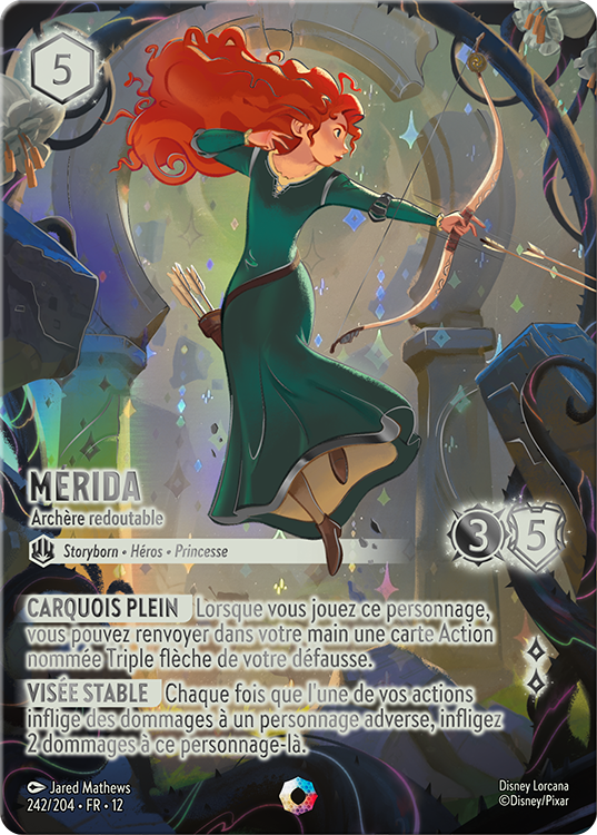 Disney Lorcana TCG Wilds Unknown Merida Formidable Archer