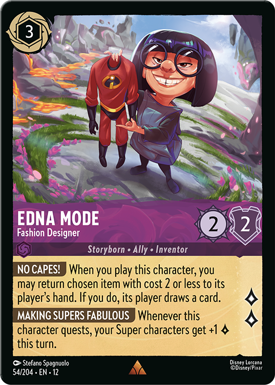 Edna Mode - Fashion Designer card from Disney Lorcana