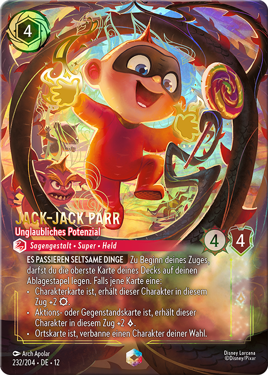 Jack Jack Parr card from Disney Lorcana