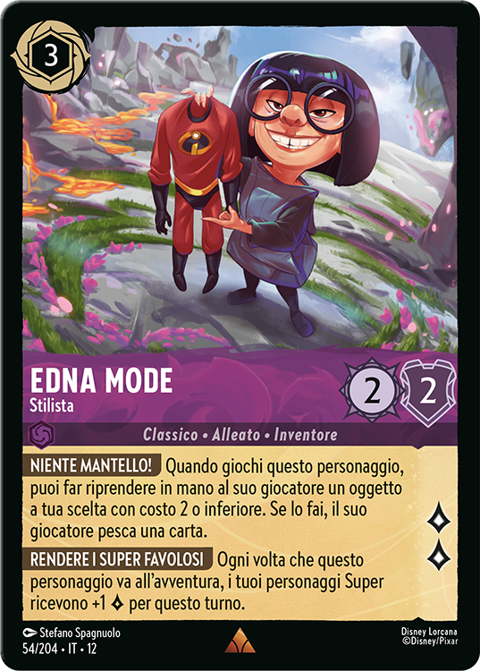 Edna Mode - Fashion Designer card from Disney Lorcana