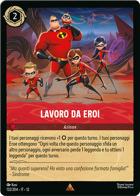 Hero Work Card from Disney Lorcana