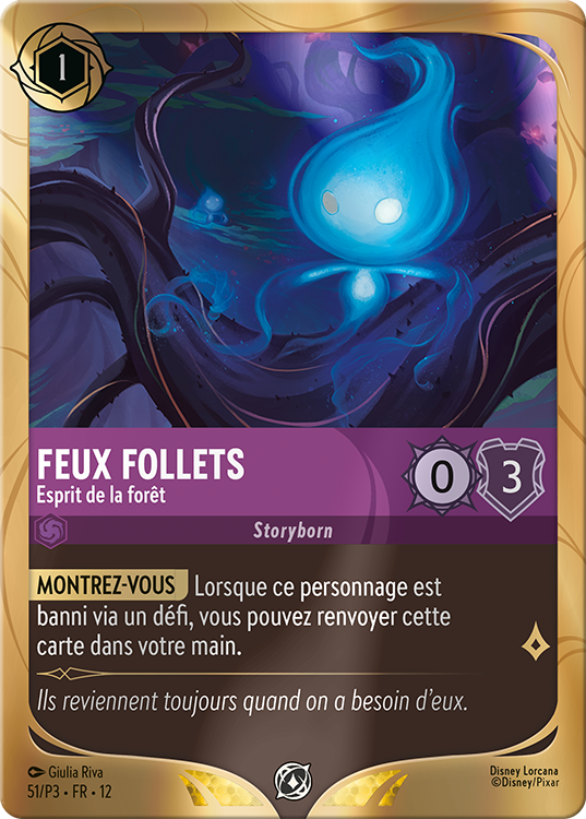 Disney Lorcana TCG Will o' the Wisp Forest Spirit