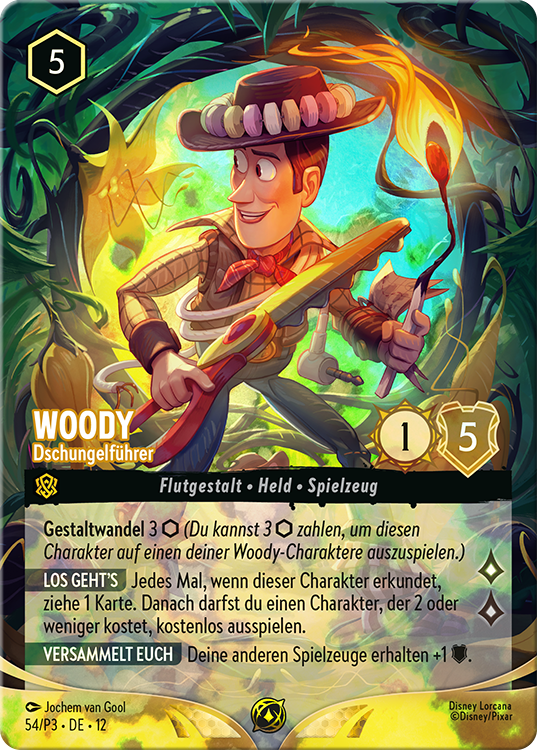 Disney Lorcana card of Woody - Jungle Guide foil image