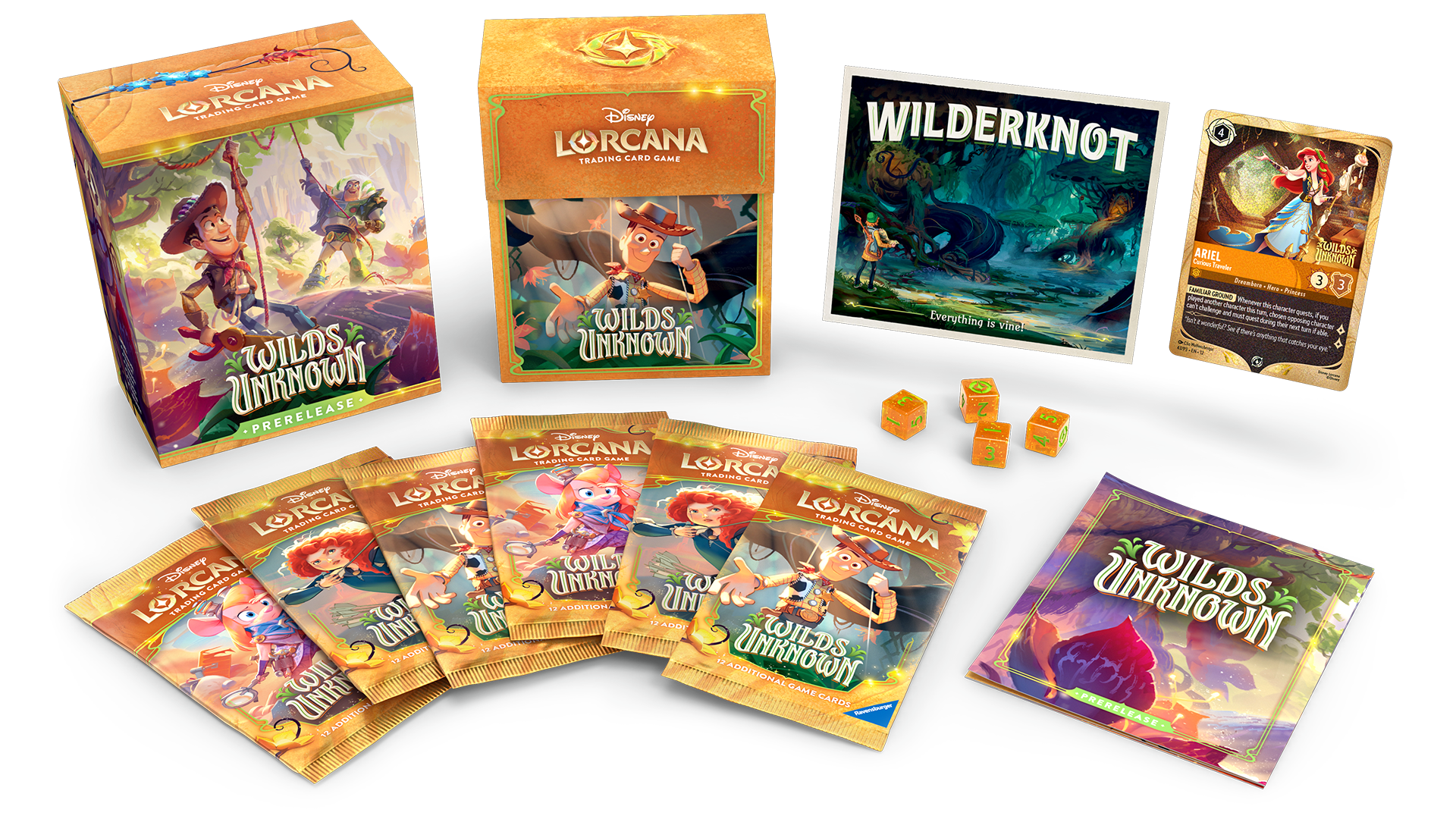 Wilds Unknown Prerelease Box spill shot