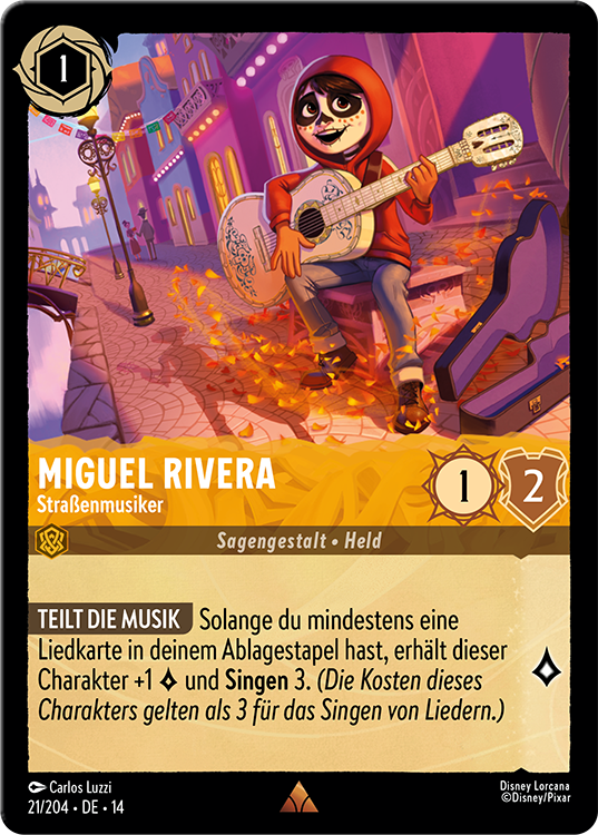 Disney Lorcana - Miguel Rivera - Street Musician