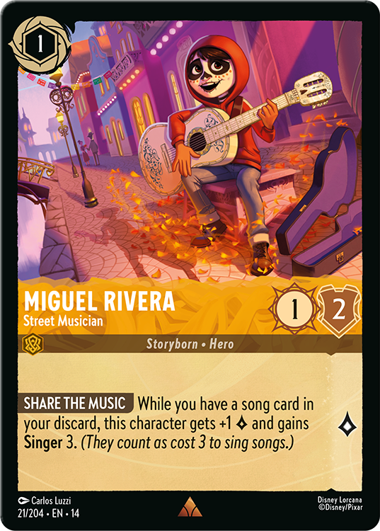 Disney Lorcana - Miguel Rivera - Street Musician