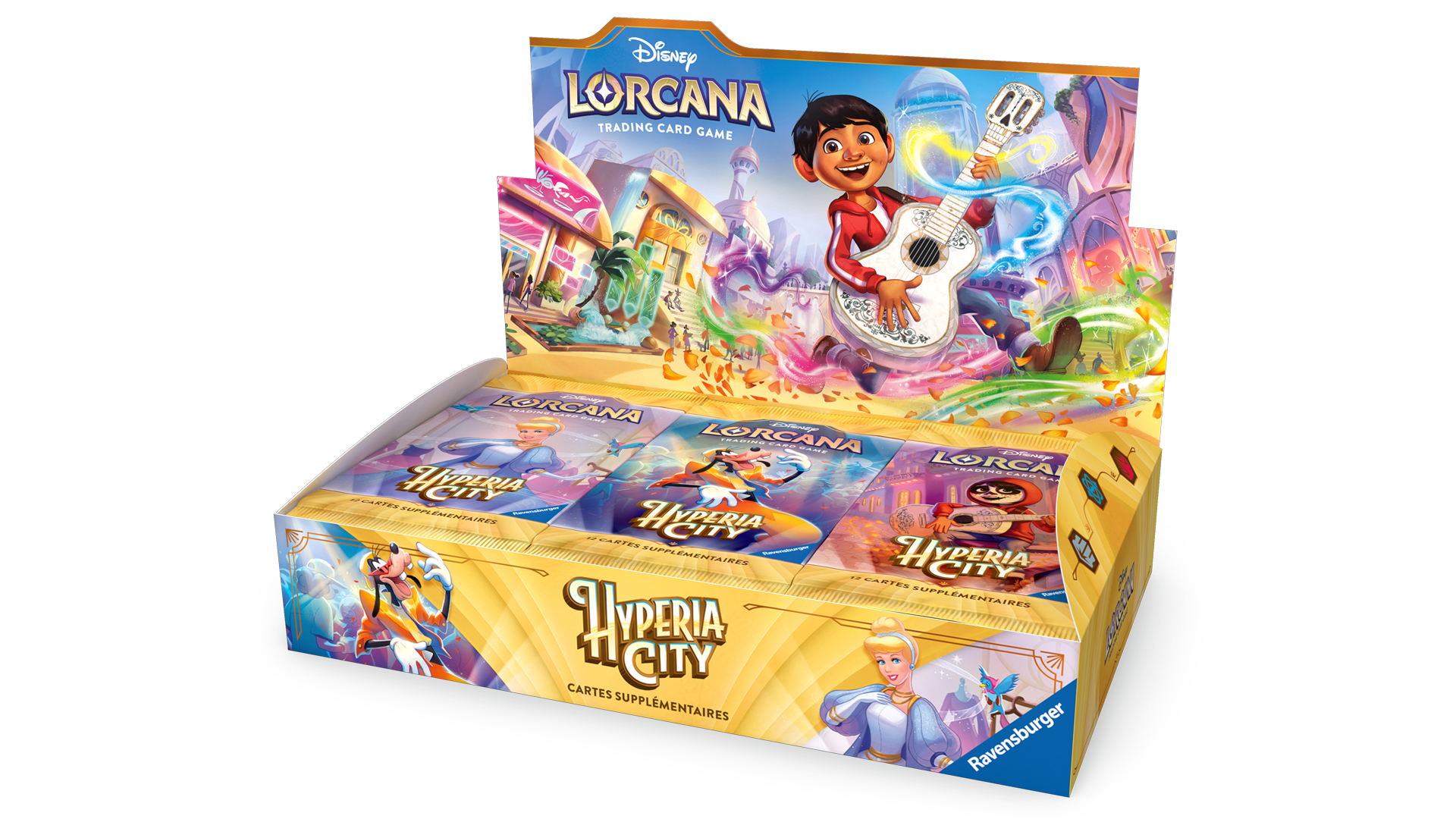 Boîte de boosters et booster français Disney Lorcana Hyperia City