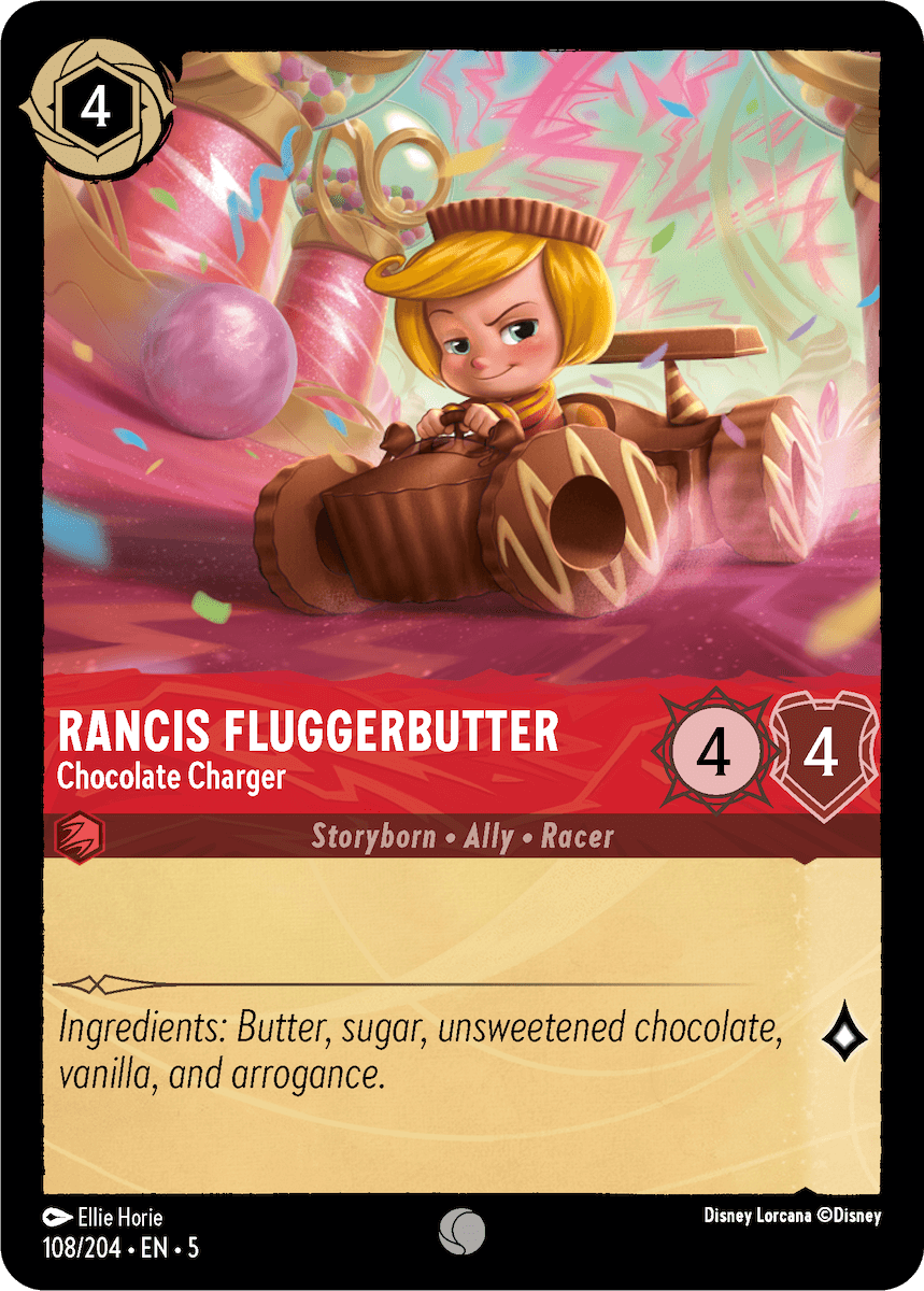Rancis Fluggerbutter - Chocolate Charger card