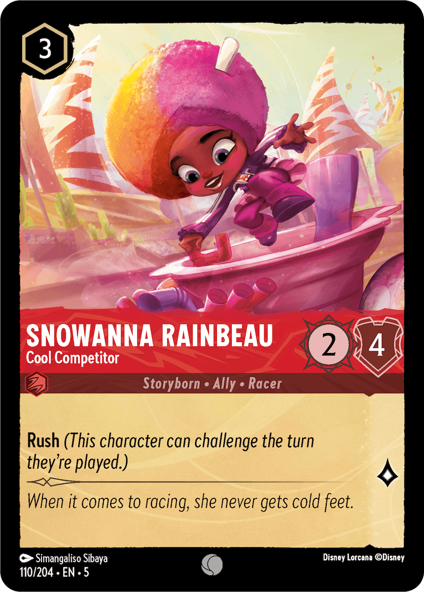 Snowana Rainbeau - Cool Competitor card
