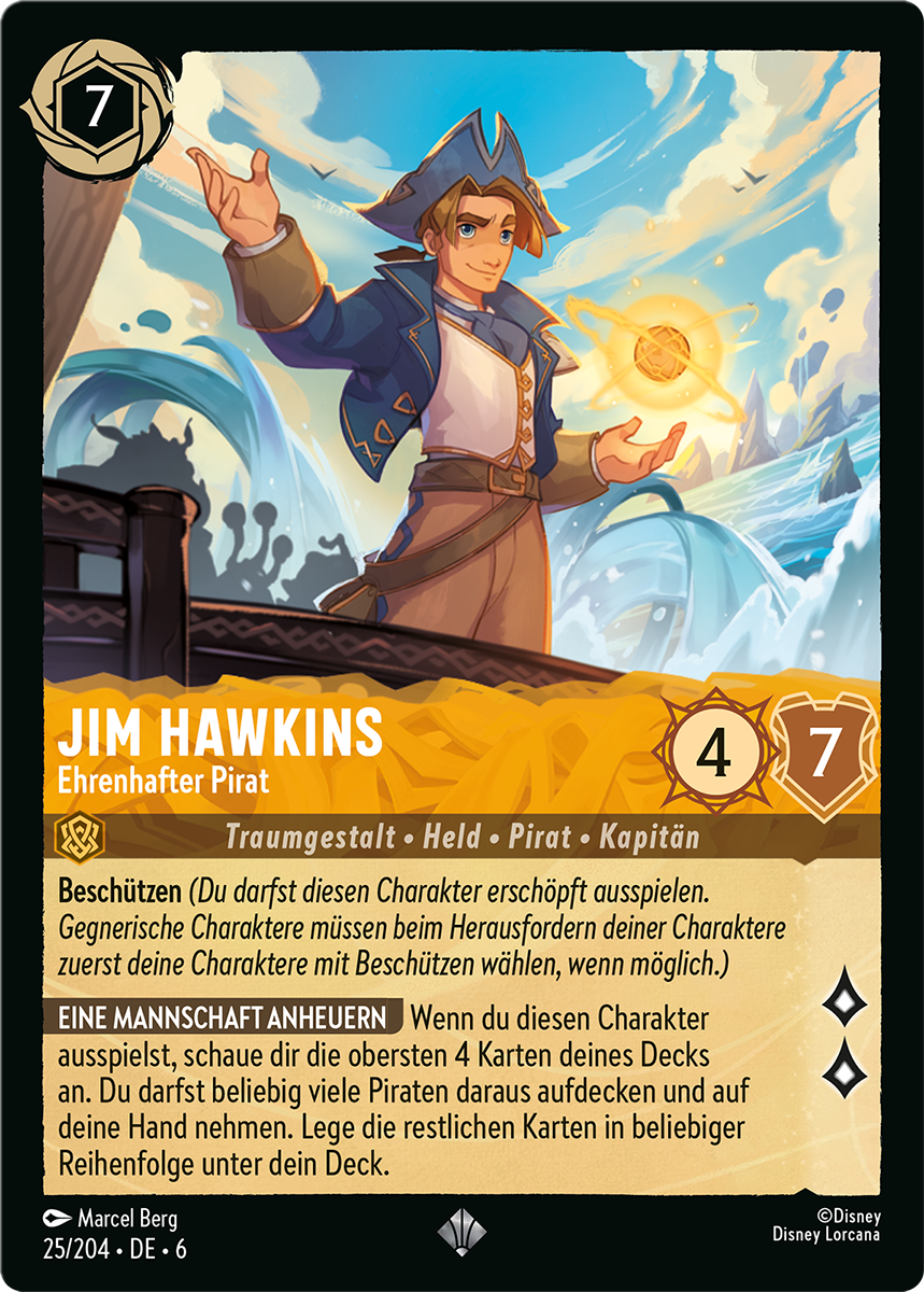 Image of Jim Hawkins - Honorable Pirate card