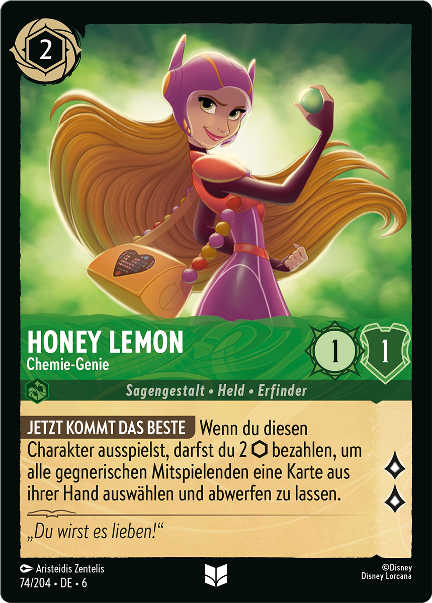 Honey Lemon - Chemical Genius card from the Disney Lorcana Trading Card Game