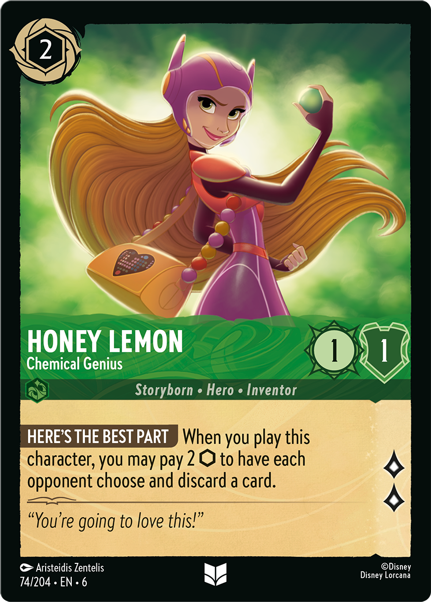 Honey Lemon - Chemical Genius card from the Disney Lorcana Trading Card Game