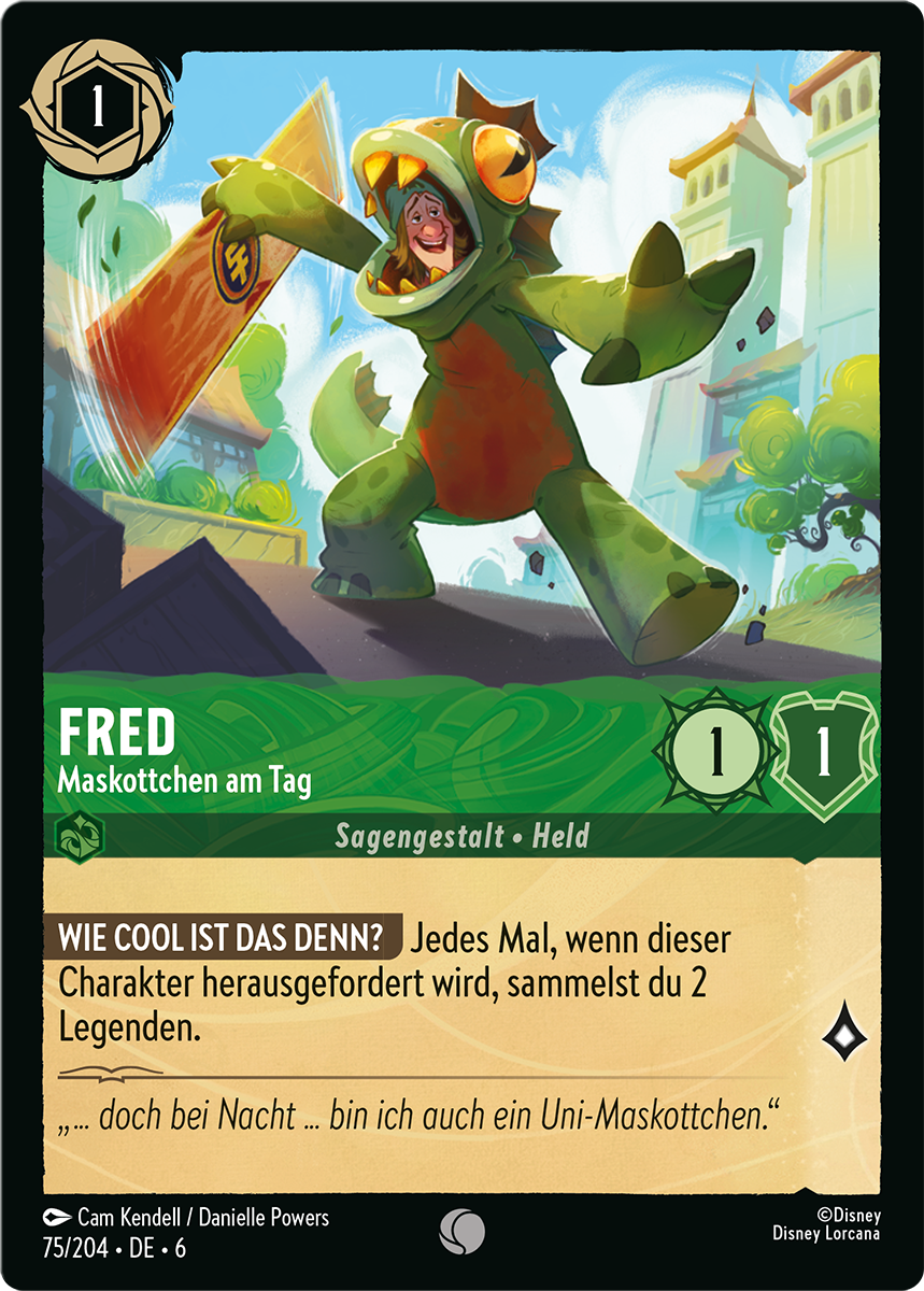 Fred - Mascot By Day card from the Disney Lorcana Trading Card Game