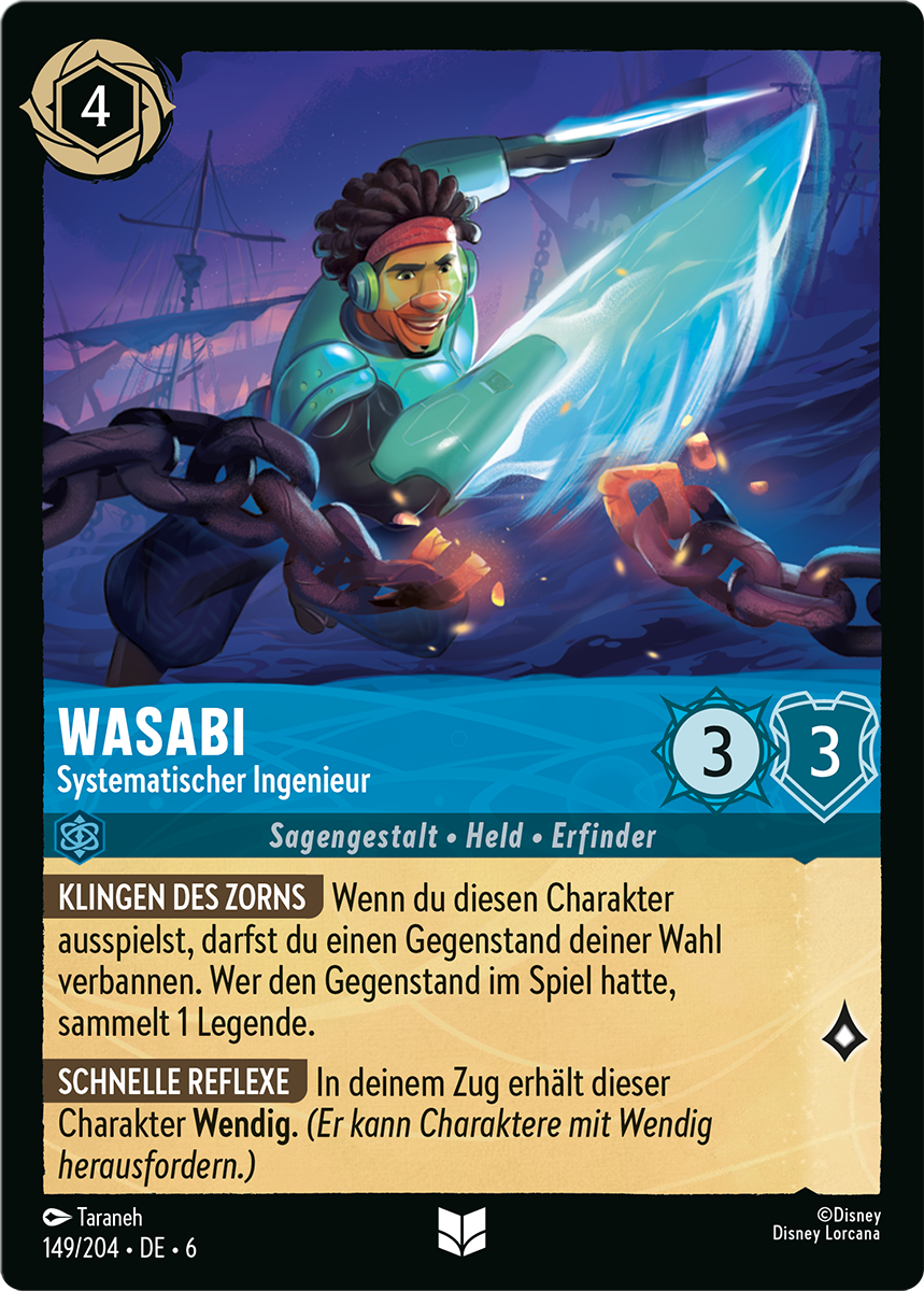 Wasabi - Methodical Engineer card from the Disney Lorcana Trading Card Game