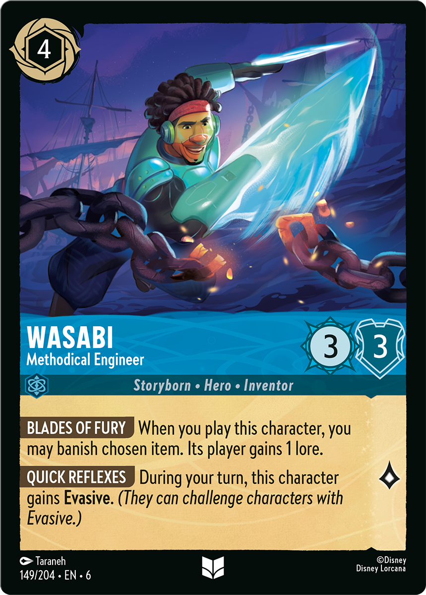 Wasabi - Methodical Engineer card from the Disney Lorcana Trading Card Game