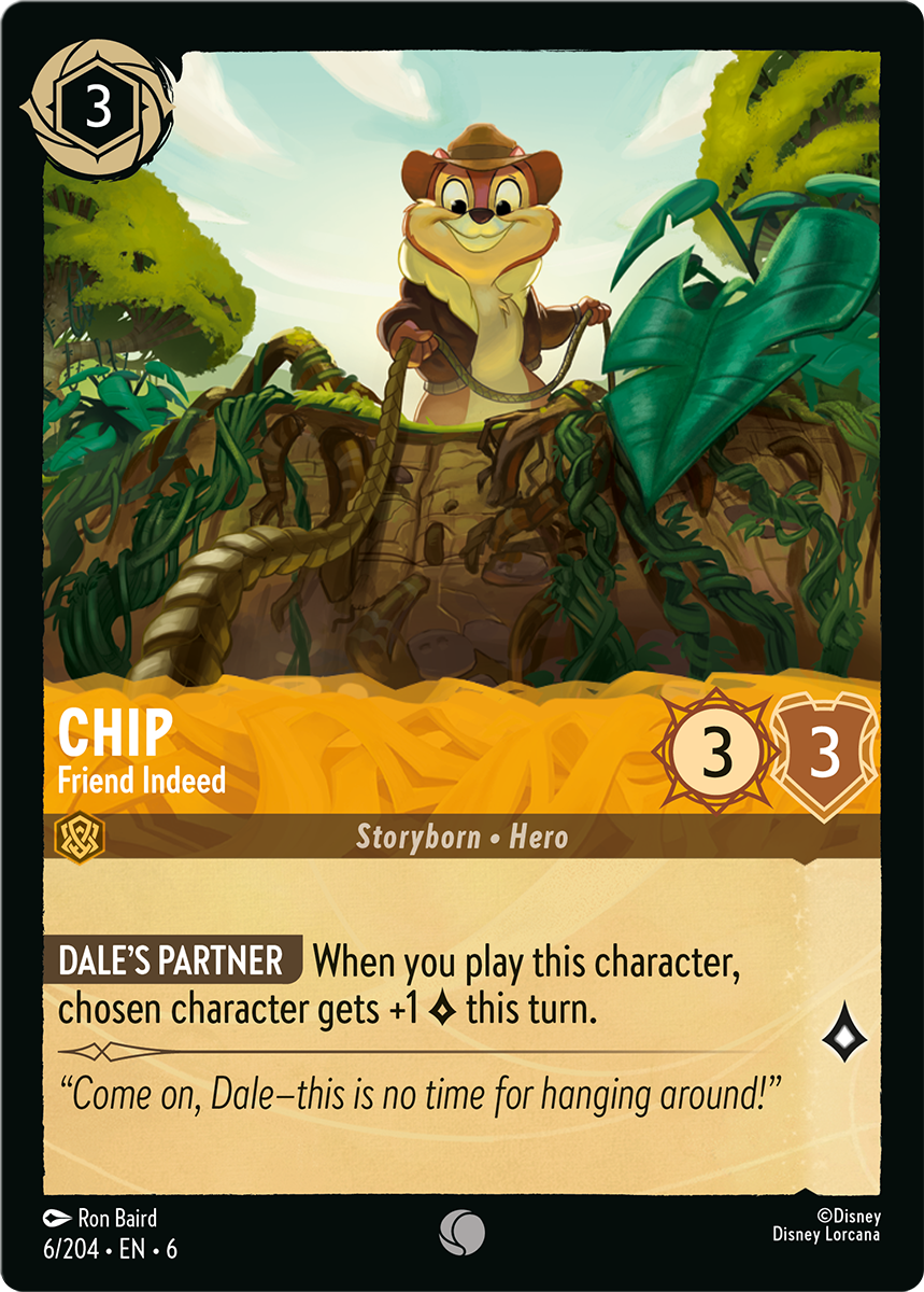 Chip - Ranger Leader card from the Disney Lorcana Trading Card Game set Azurite Sea